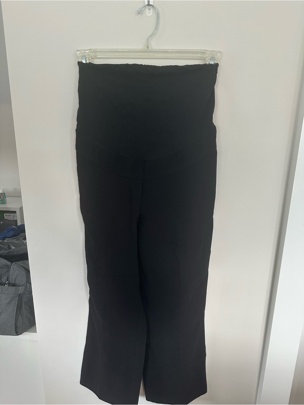 H&M Black Wide-Leg Maternity Trousers